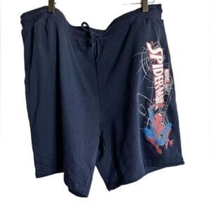 NWOT - Spider-Man Navy Pull On Shorts w/Drawstring- Size 2XL